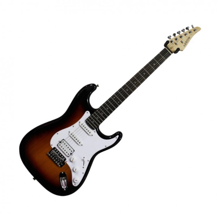 Електрическа китара Arrow ST 211 Amburst Rosewood/White by Arrow Guitars – професионален музикален продукт с високо качество за сцена, студио и репетиции